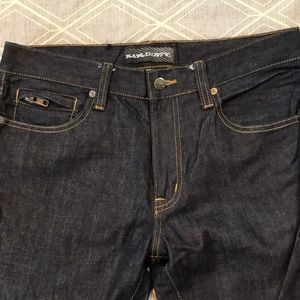 Men’s Raw And Dirty Greaser Slim Moto Jeans